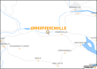 map of Upper Frenchville