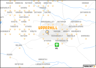 map of Upper Hill