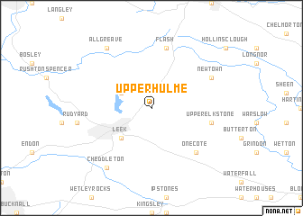 map of Upper Hulme