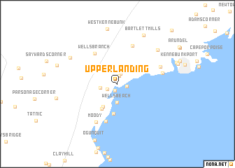 map of Upper Landing