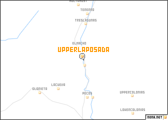 map of Upper La Posada