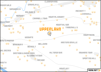 map of Upper Lawn