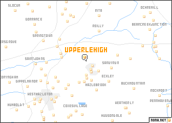 map of Upper Lehigh