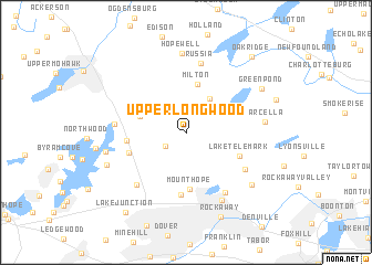 map of Upper Longwood