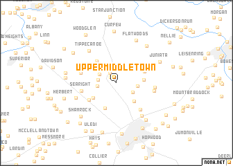 map of Upper Middletown