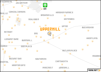 map of Upper Mill