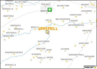 map of Upper Mill