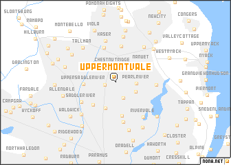 map of Upper Montvale