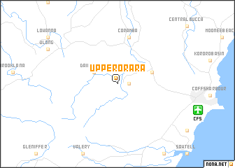 map of Upper Orara