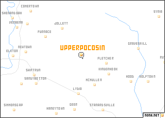 map of Upper Pocosin