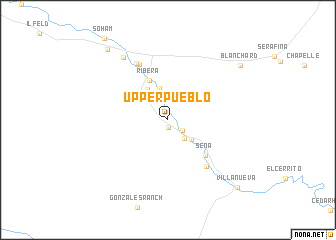 map of Upper Pueblo