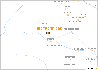map of Upper Rociada