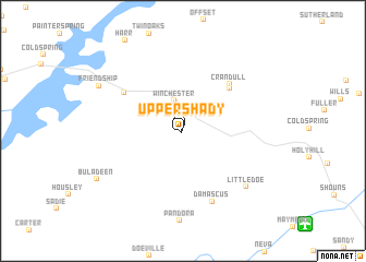 map of Upper Shady