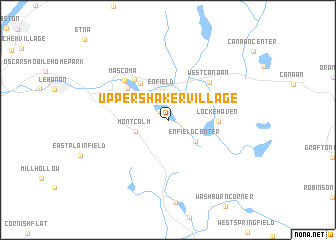 map of Upper Shaker Village