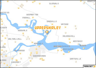 map of Upper Shirley