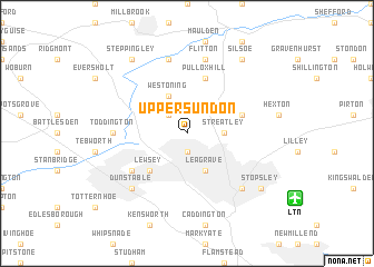 map of Upper Sundon