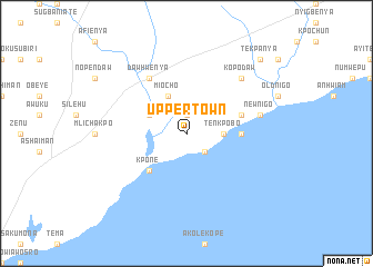 map of Upper Town