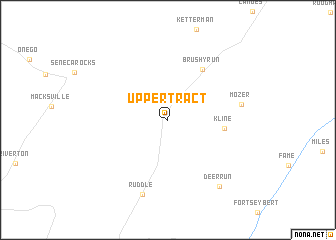 map of Upper Tract