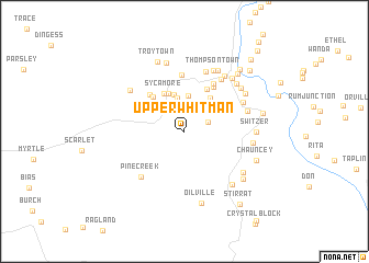 map of Upper Whitman