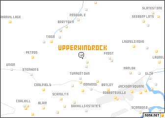 map of Upper Windrock