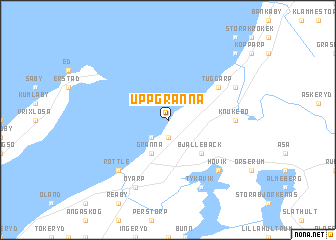 map of Uppgränna