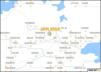 map of Upplanda