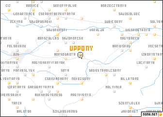 map of Uppony