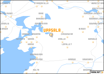 map of Uppsala