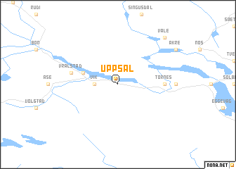 map of Uppsal