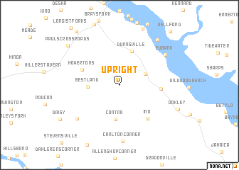 map of Upright