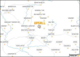 map of Upsall