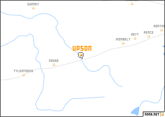 map of Upson