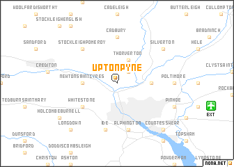 map of Upton Pyne