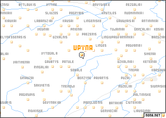 map of Upyna