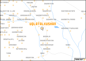 map of ‘Uqlat al Kūshān