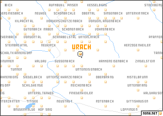 map of Urach