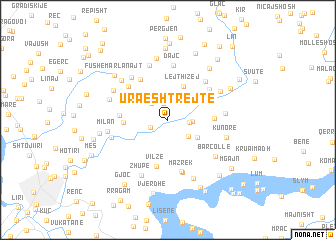 map of Ura e Shtrejtë