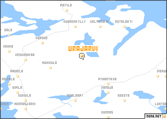 map of Urajärvi