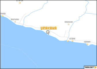 map of Urakawa