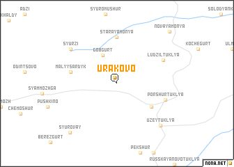 map of Urakovo