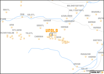 map of Urala