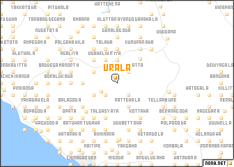 map of Urala