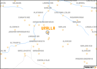 map of Uralla