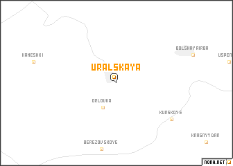 map of Ural\