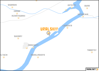 map of Ural\