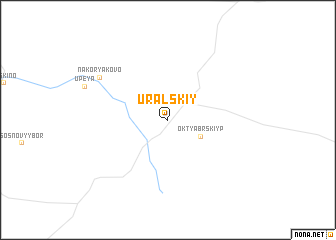 map of Ural\