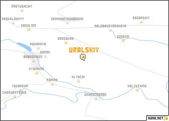 map of Ural\