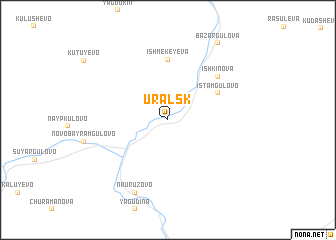 map of Ural\