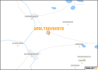 map of Ural\