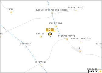 map of Ural